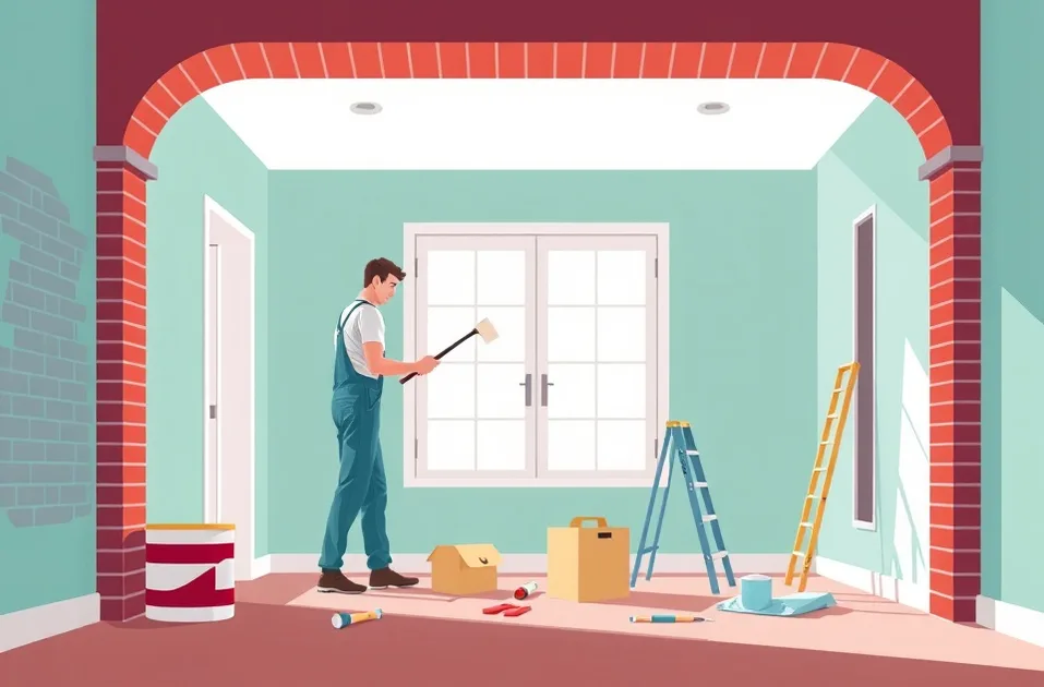 Intérieur rénové après travaux de peinture à Nice